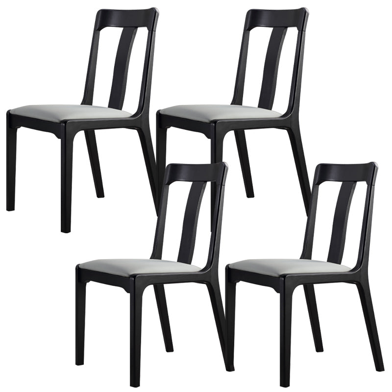 Industrial Black Dining Side Chair Upholstered Side Chair for Home