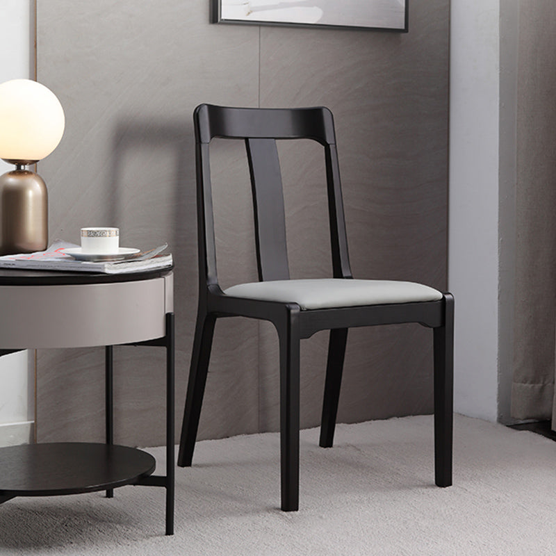 Industrial Black Dining Side Chair Upholstered Side Chair for Home