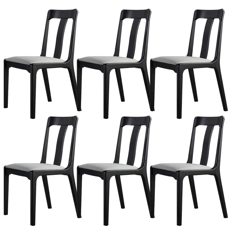 Industrial Black Dining Side Chair Upholstered Side Chair for Home