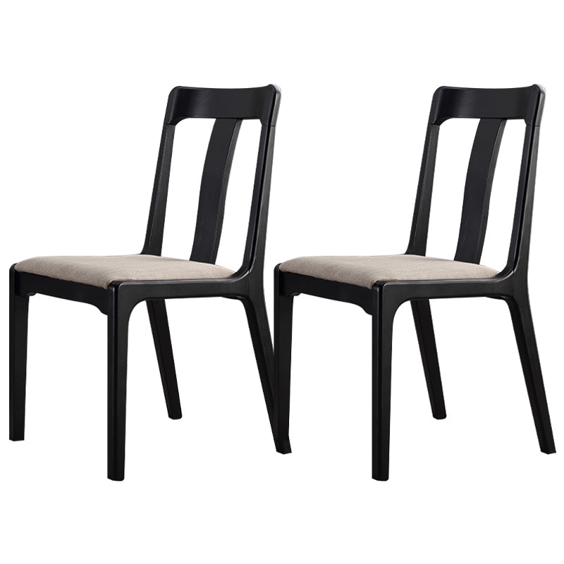 Industrial Black Dining Side Chair Upholstered Side Chair for Home