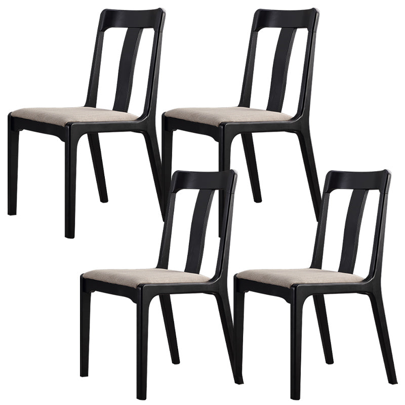 Industrial Black Dining Side Chair Upholstered Side Chair for Home