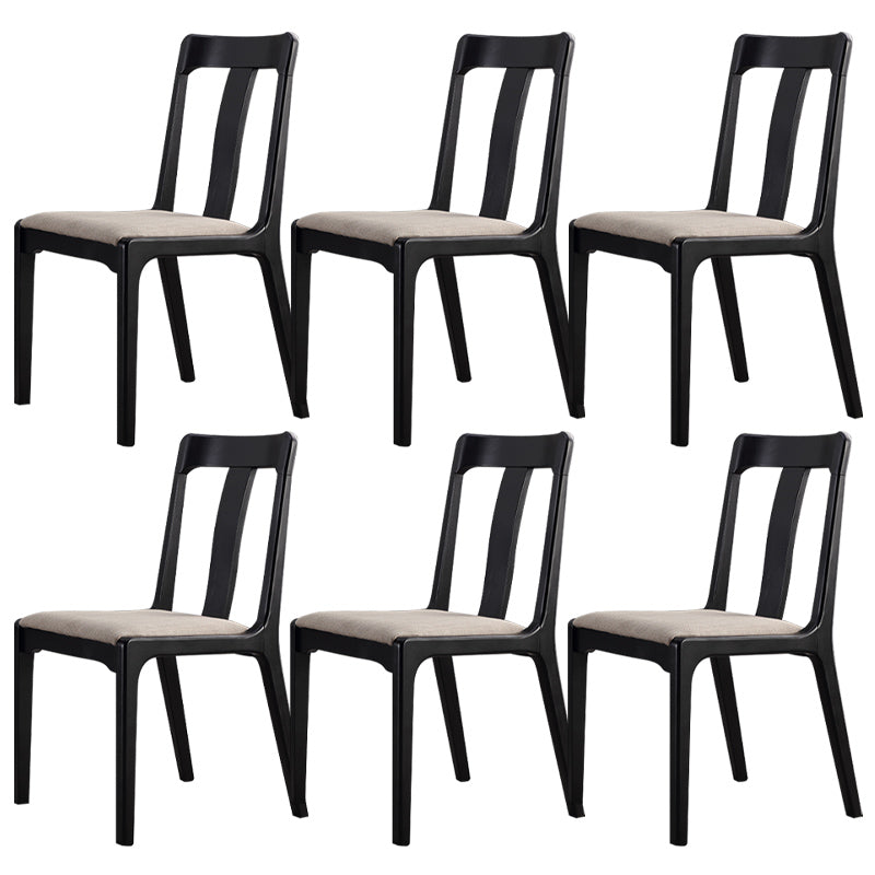 Industrial Black Dining Side Chair Upholstered Side Chair for Home