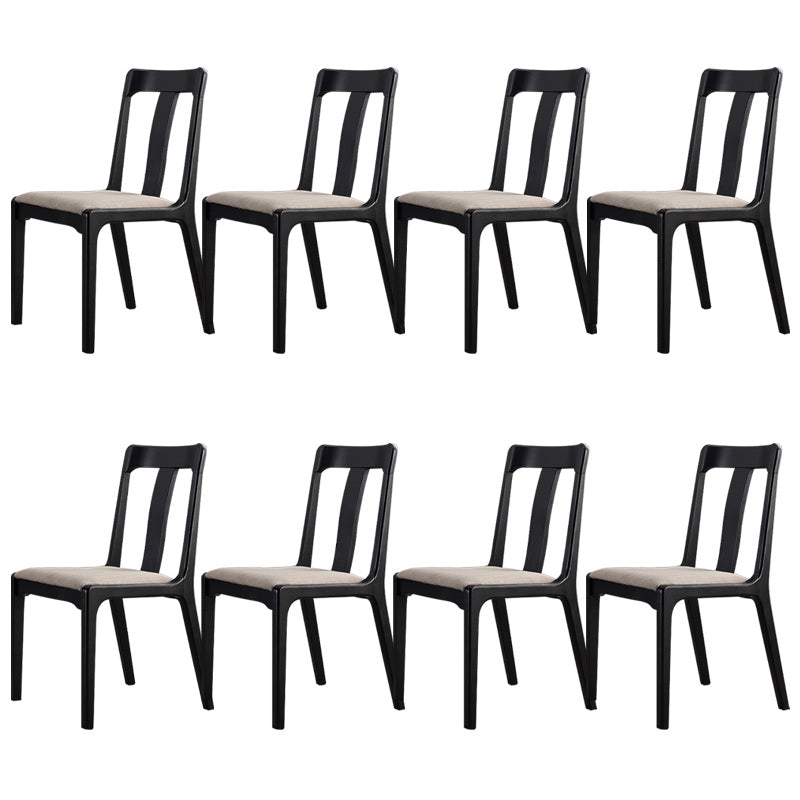 Industrial Black Dining Side Chair Upholstered Side Chair for Home
