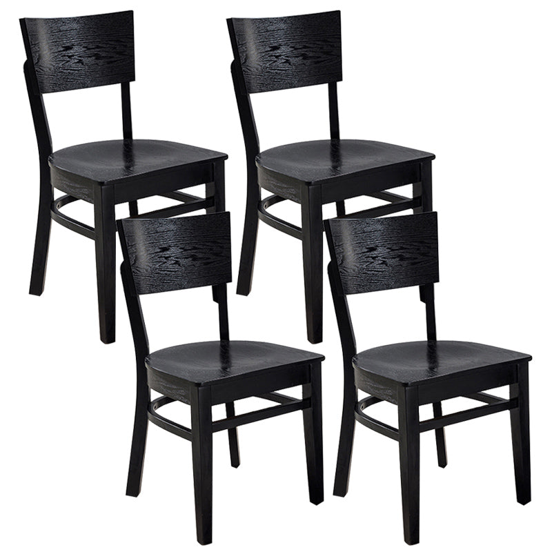 Industrial Armless Dining Chairs Solid Wood Dining Side Chair