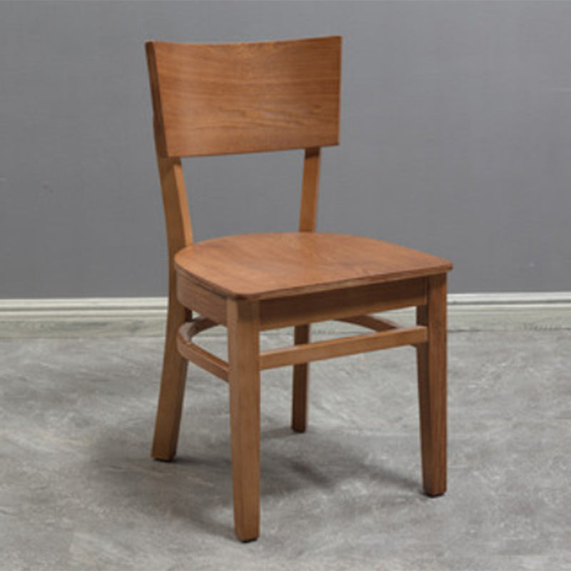 Industrial Armless Dining Chairs Solid Wood Dining Side Chair