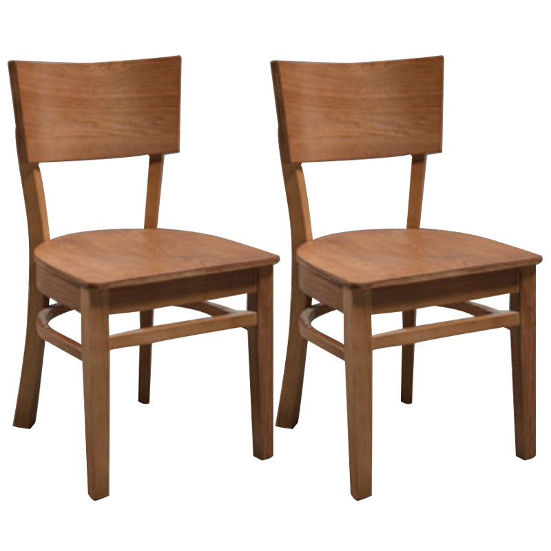 Industrial Armless Dining Chairs Solid Wood Dining Side Chair