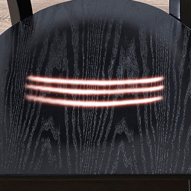 Industrial Armless Dining Chairs Solid Wood Dining Side Chair