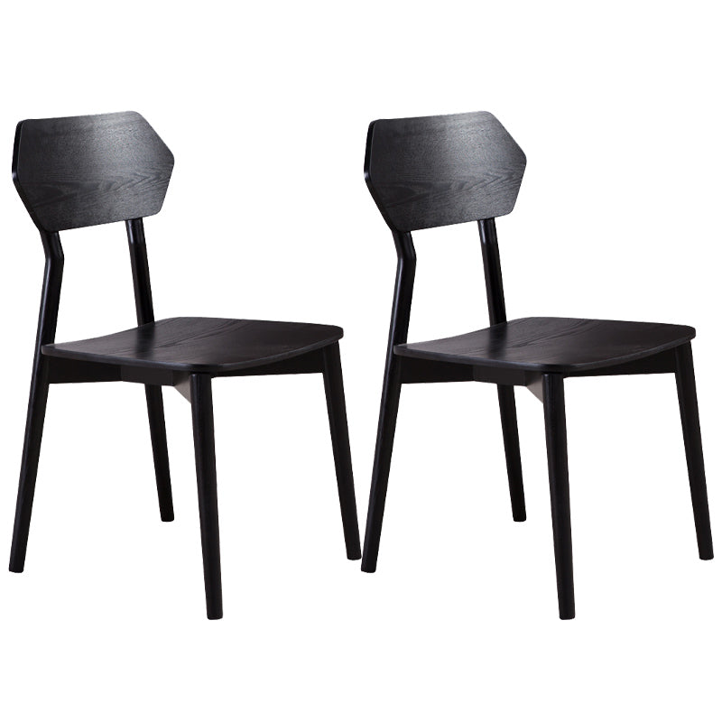 Open Back Dining Accent Chair Industrial Armless Dining Chairs