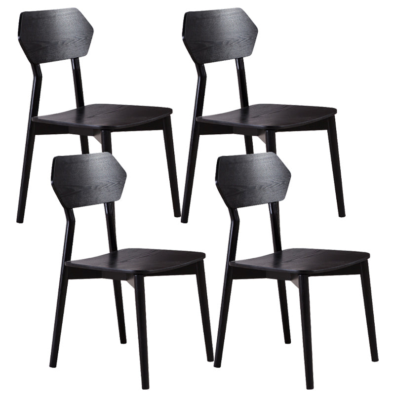 Open Back Dining Accent Chair Industrial Armless Dining Chairs