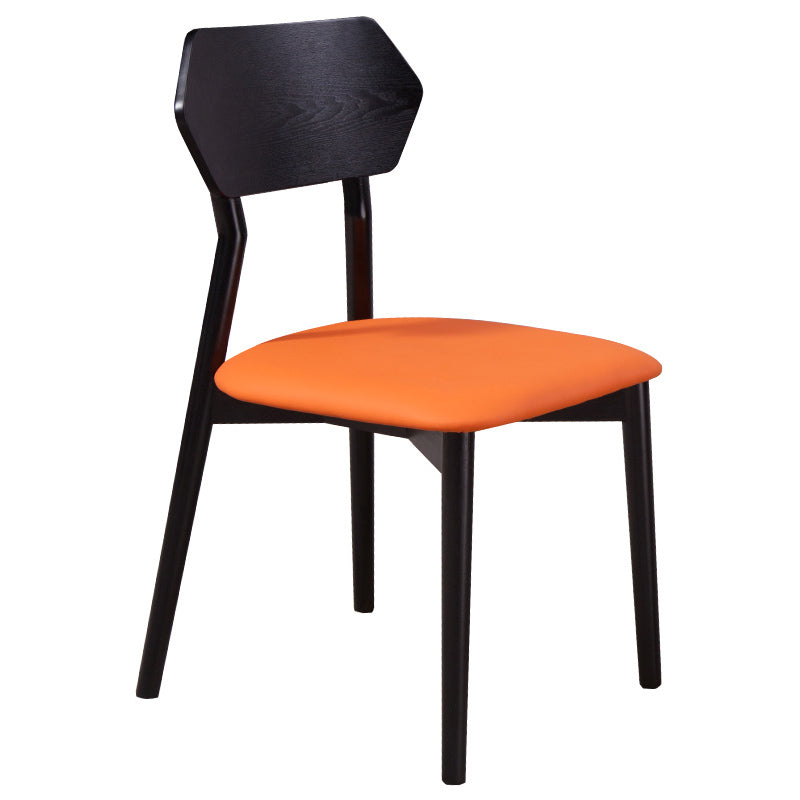 Open Back Dining Accent Chair Industrial Armless Dining Chairs