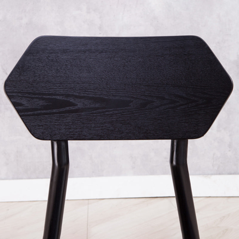 Open Back Dining Accent Chair Industrial Armless Dining Chairs