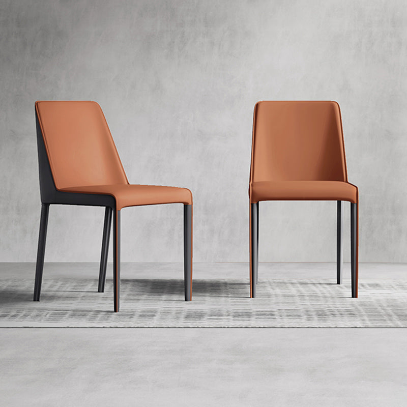 Contemporary Home Upholstered Side Chair Matte Finish Dining Chair