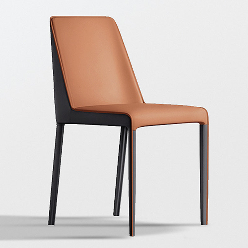 Contemporary Home Upholstered Side Chair Matte Finish Dining Chair