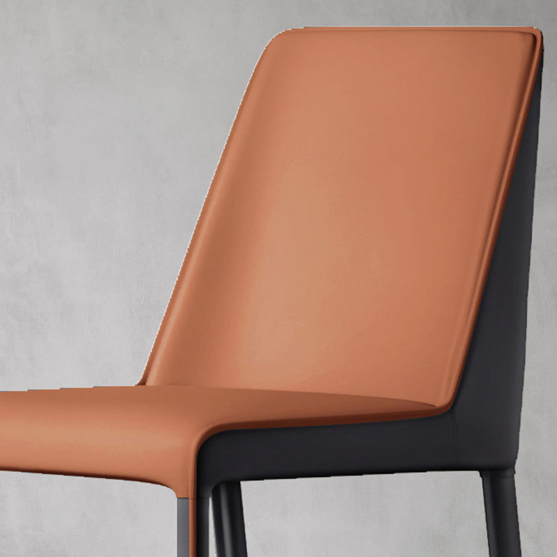 Contemporary Home Upholstered Side Chair Matte Finish Dining Chair