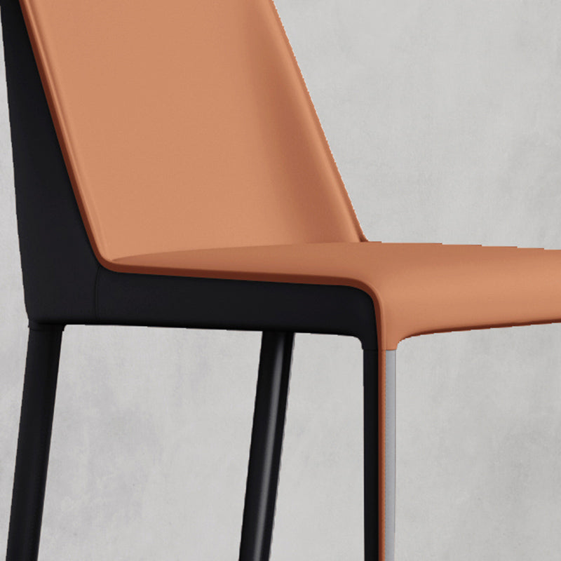 Contemporary Home Upholstered Side Chair Matte Finish Dining Chair