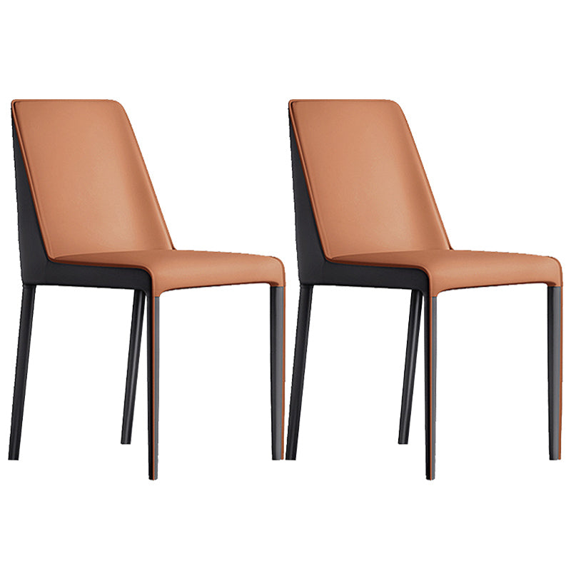 Contemporary Home Upholstered Side Chair Matte Finish Dining Chair