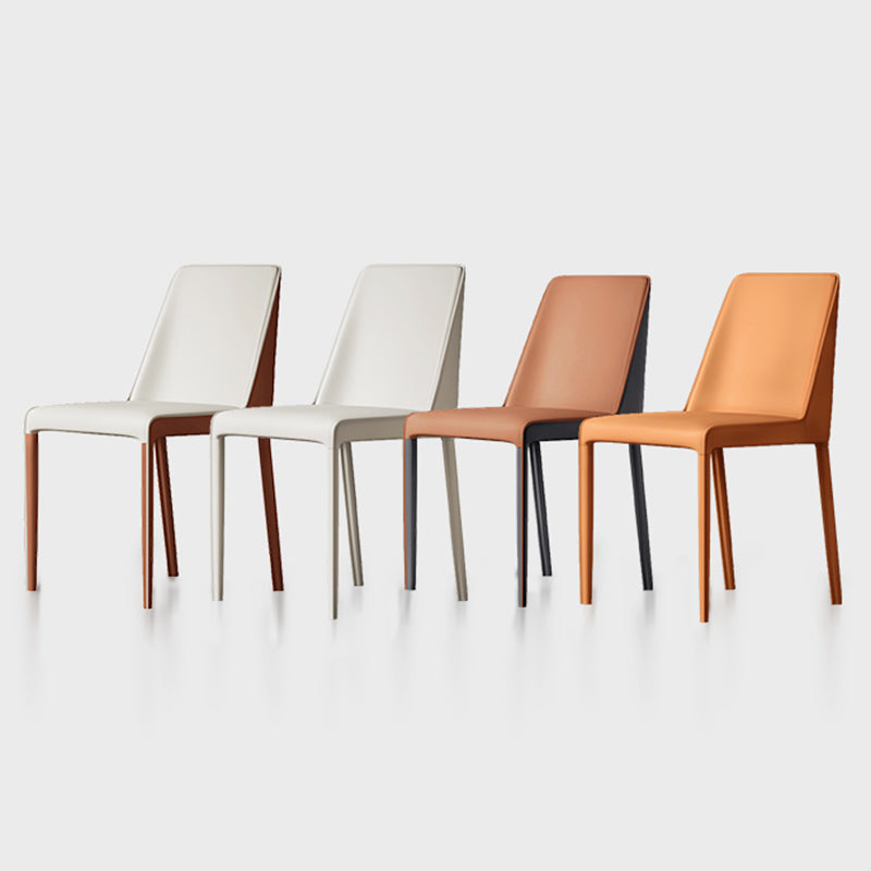 Contemporary Home Upholstered Side Chair Matte Finish Dining Chair