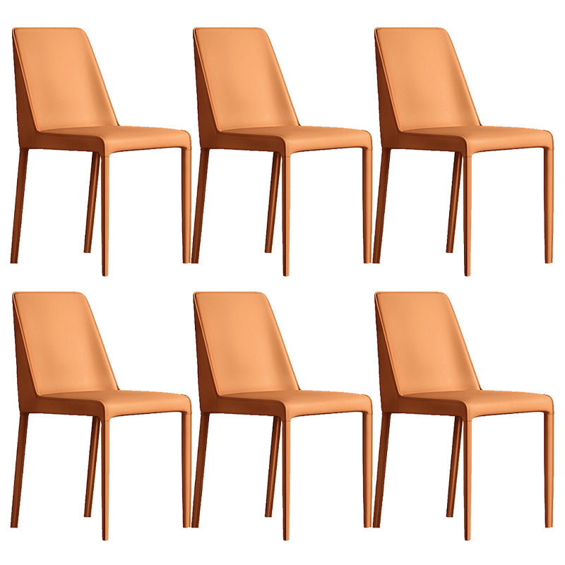 Contemporary Home Upholstered Side Chair Matte Finish Dining Chair