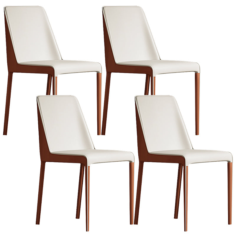 Contemporary Home Upholstered Side Chair Matte Finish Dining Chair