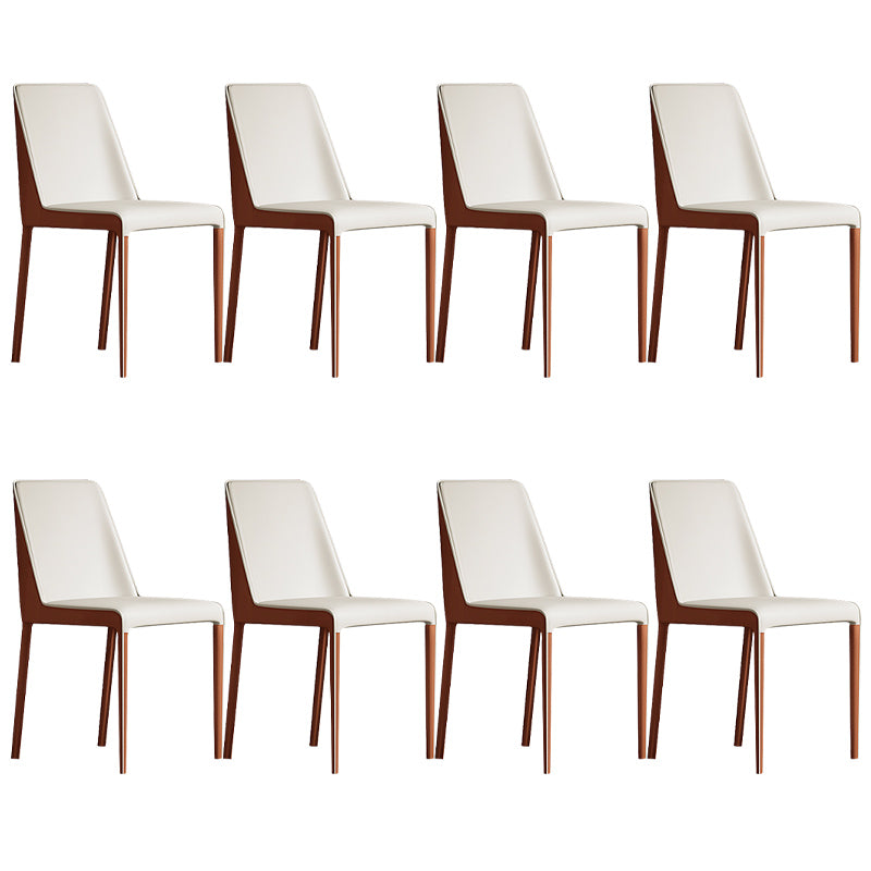 Contemporary Home Upholstered Side Chair Matte Finish Dining Chair