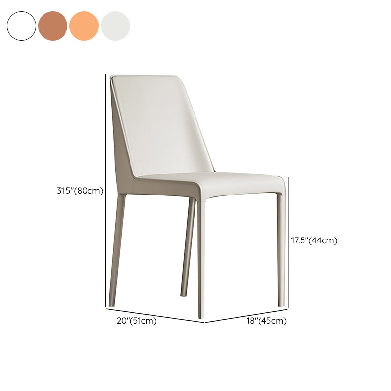 Contemporary Home Upholstered Side Chair Matte Finish Dining Chair