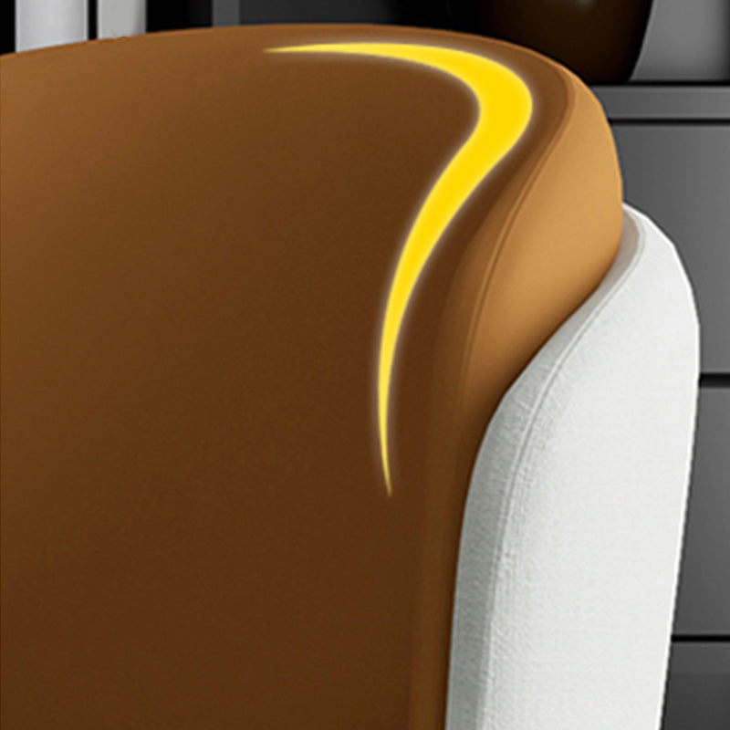 Industrial Style Home Side Chair Upholstered Dining Chair with Metal Leg