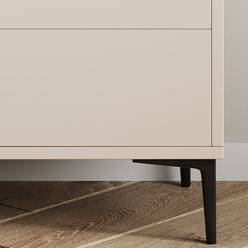 Contemporary Adjustable Shelving Sideboard Open Storage Server with Glass Doors