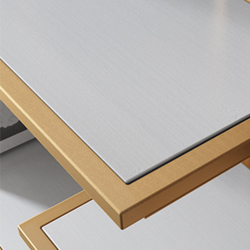 Glam Metal Bookshelf Etagere Shelf Bookcase for Study Room 70.9" H X 11.8" W