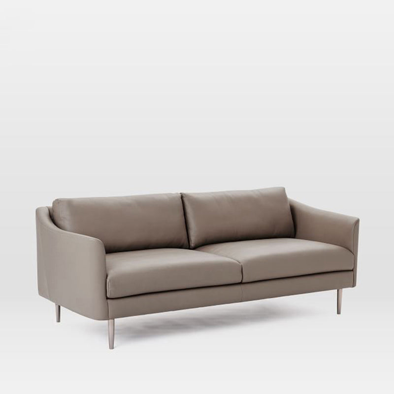 Contemporary Fabric Standard Sofa Sloped Arm Cushions Settee