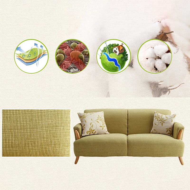 Contemporary Wooden Standard Sofa Flared Arm Seating for Living Room
