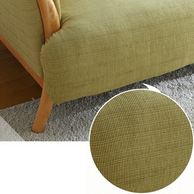 Contemporary Wooden Standard Sofa Flared Arm Seating for Living Room