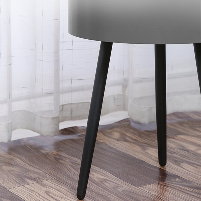3 Legs End Table Set Contemporary Style Tray Top Side Table with Storage