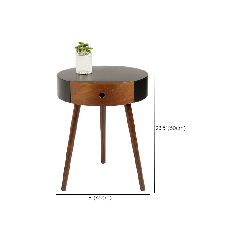 3 Legs End Table Set Contemporary Style Tray Top Side Table with Storage
