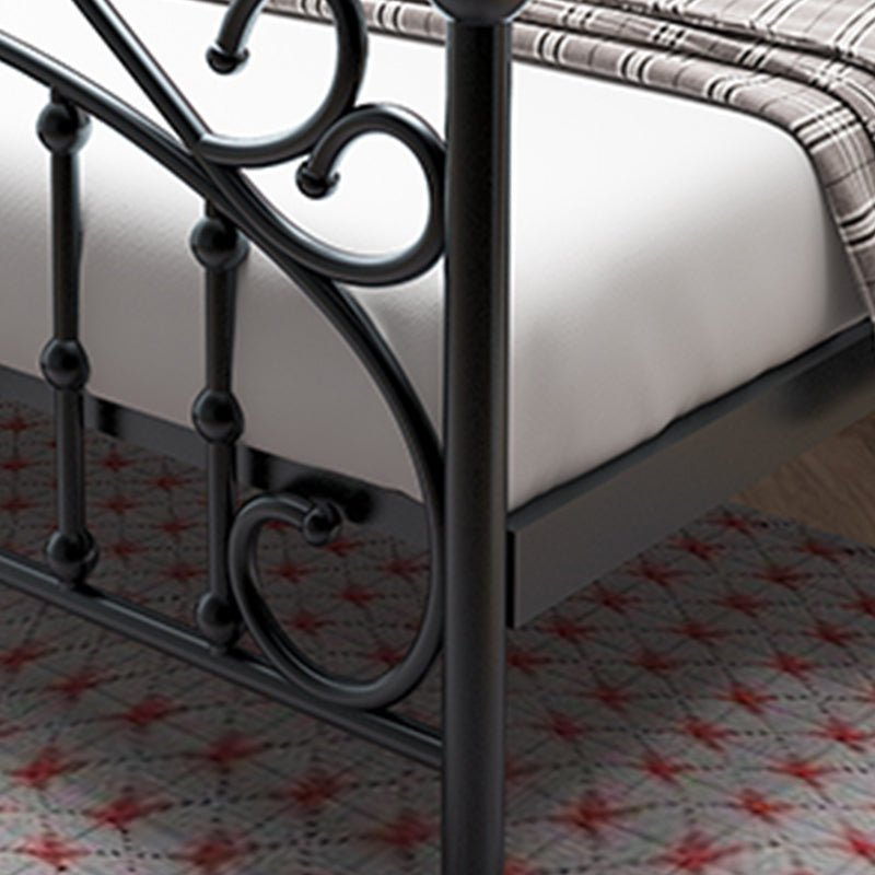 Contemporary Style Standard Bed Metal Bed Frame with Headboard