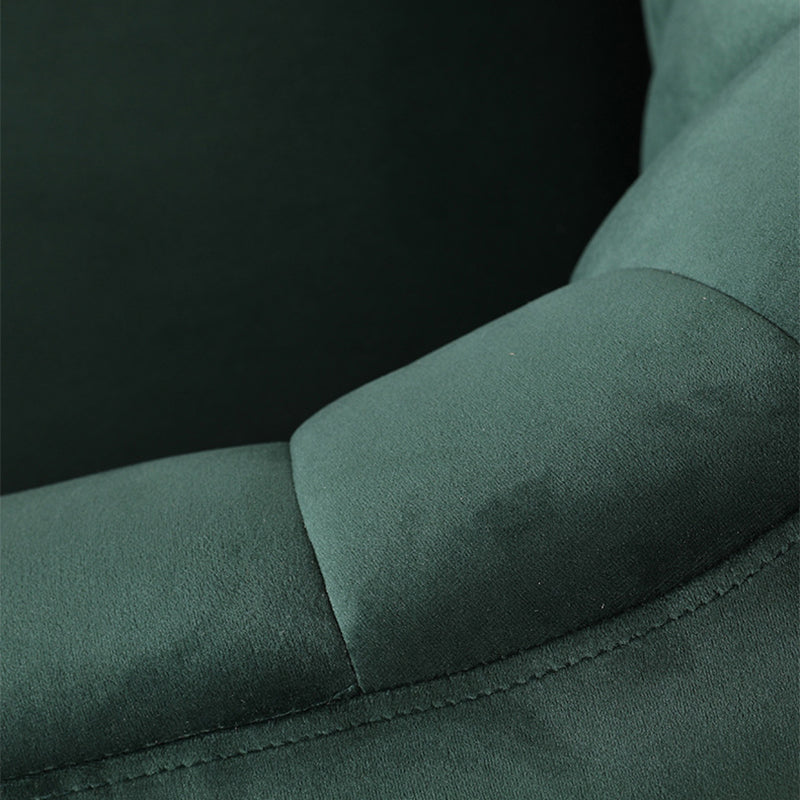 28.34" High Velvet Barrel Chair Arms Included Barrel Accent Chair