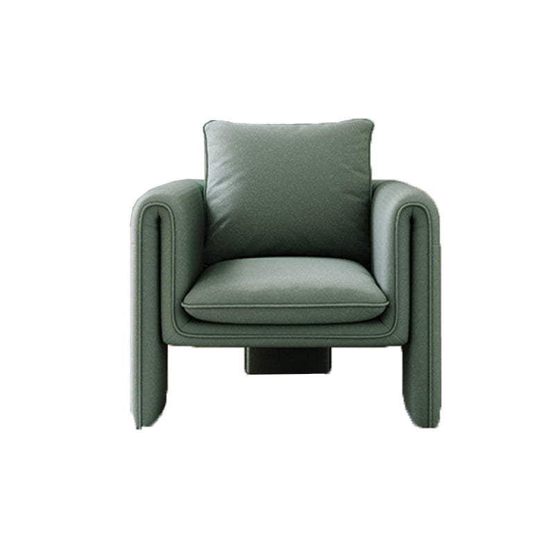 35.43" High Velvet Armless Chair Solid Wood Frame Chair for Living Room