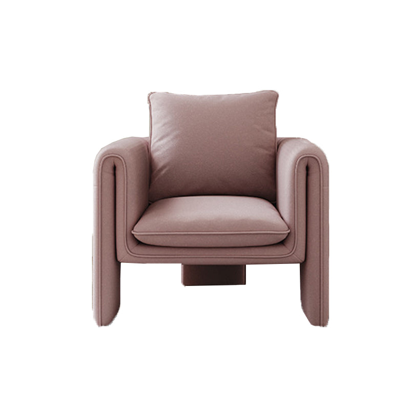 35.43" High Velvet Armless Chair Solid Wood Frame Chair for Living Room