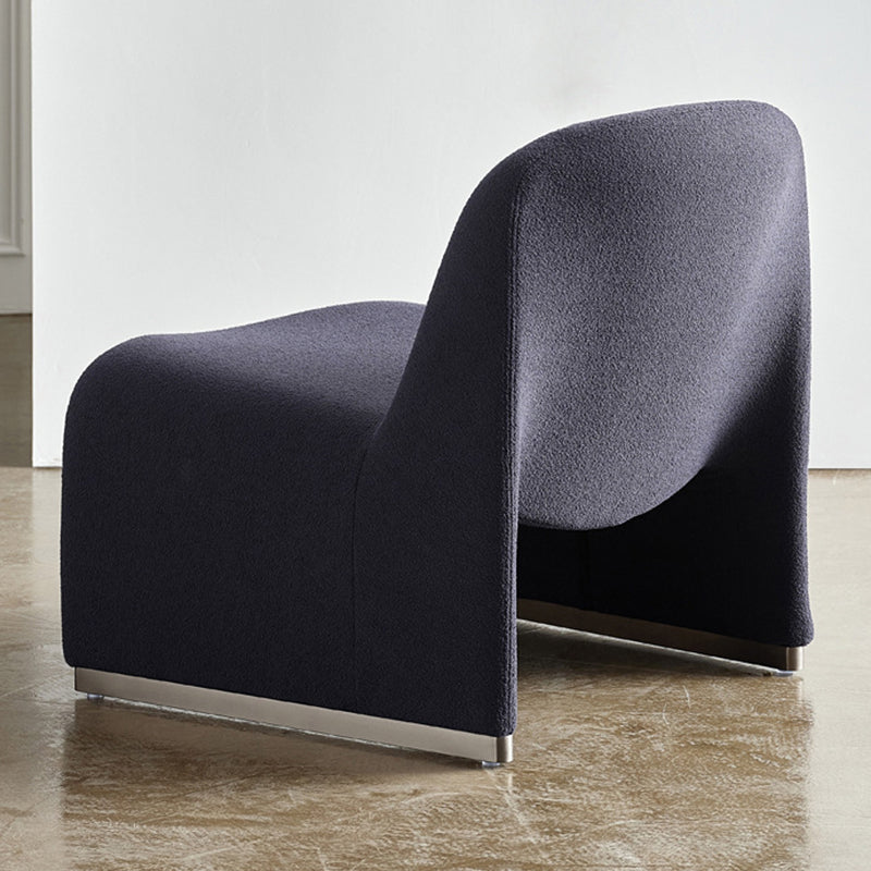 Wool Armless Chair 28.34" High Metal Frame Chair for Living Room