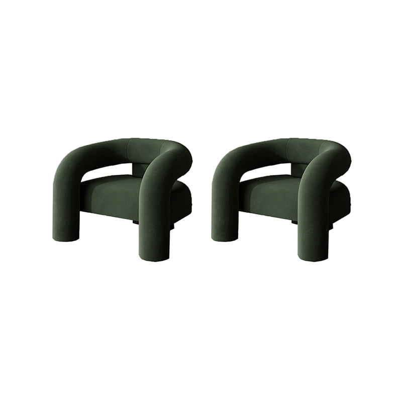 Velvet Armchair 30.70" High Solid Wood Frame Chair for Living Room