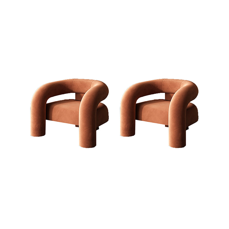 Velvet Armchair 30.70" High Solid Wood Frame Chair for Living Room