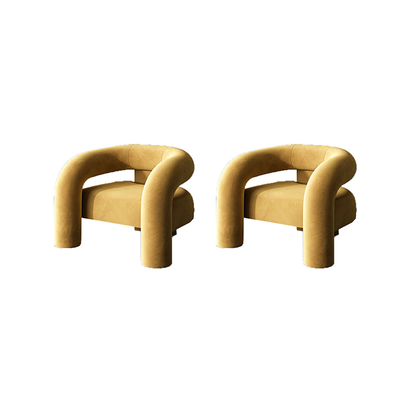 Velvet Armchair 30.70" High Solid Wood Frame Chair for Living Room