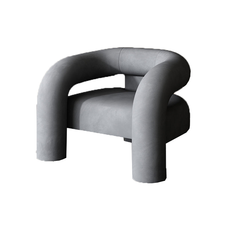 Velvet Armchair 30.70" High Solid Wood Frame Chair for Living Room