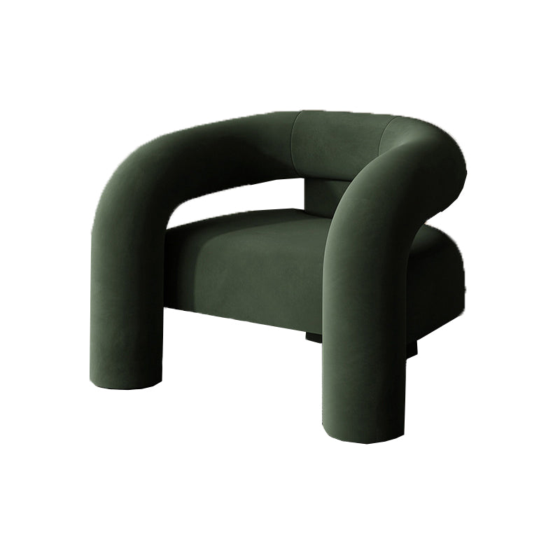 Velvet Armchair 30.70" High Solid Wood Frame Chair for Living Room