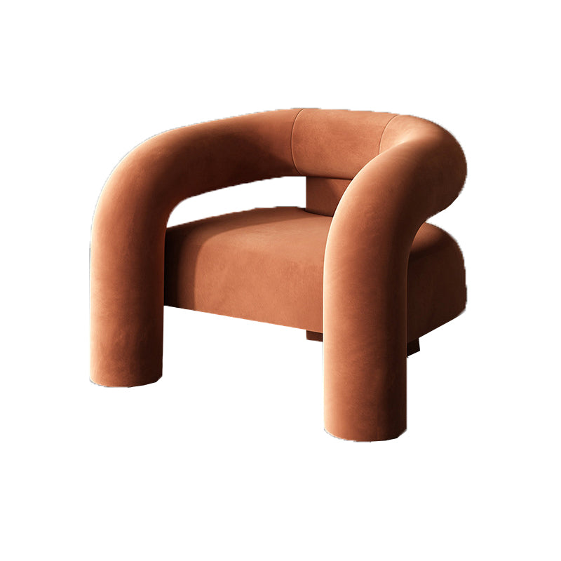 Velvet Armchair 30.70" High Solid Wood Frame Chair for Living Room