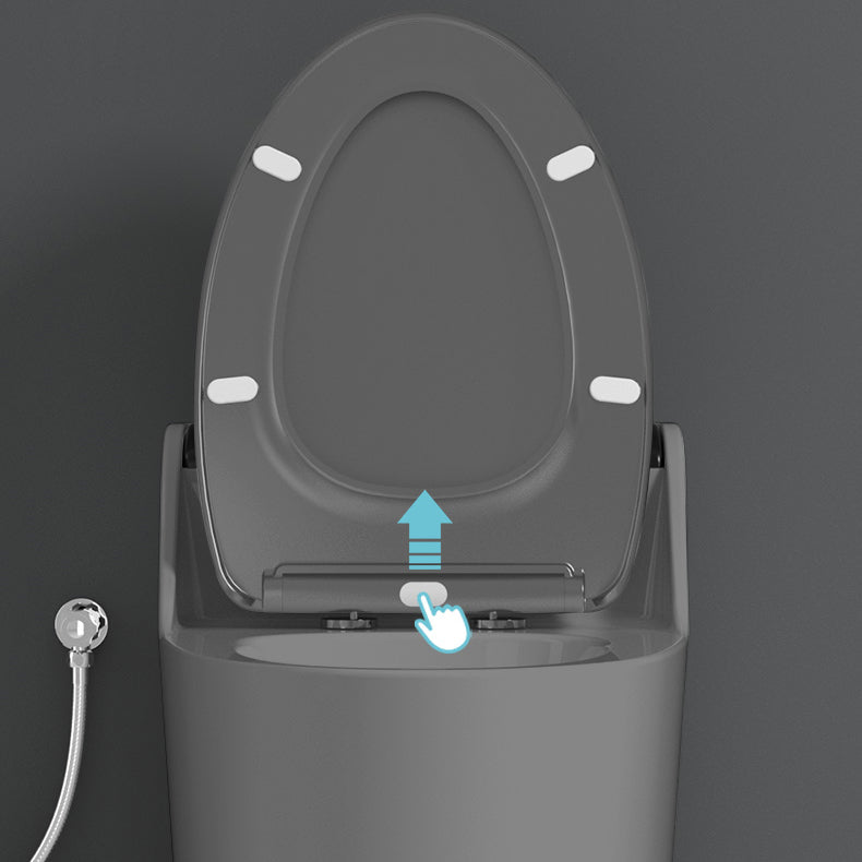 Modern Toilet Bowl Siphon Jet Toilet with Slow Close Seat for Bathroom