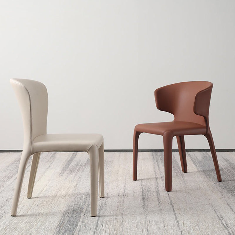 Contemporary Chair Dining Chairs with Metal Legs for Kitchen