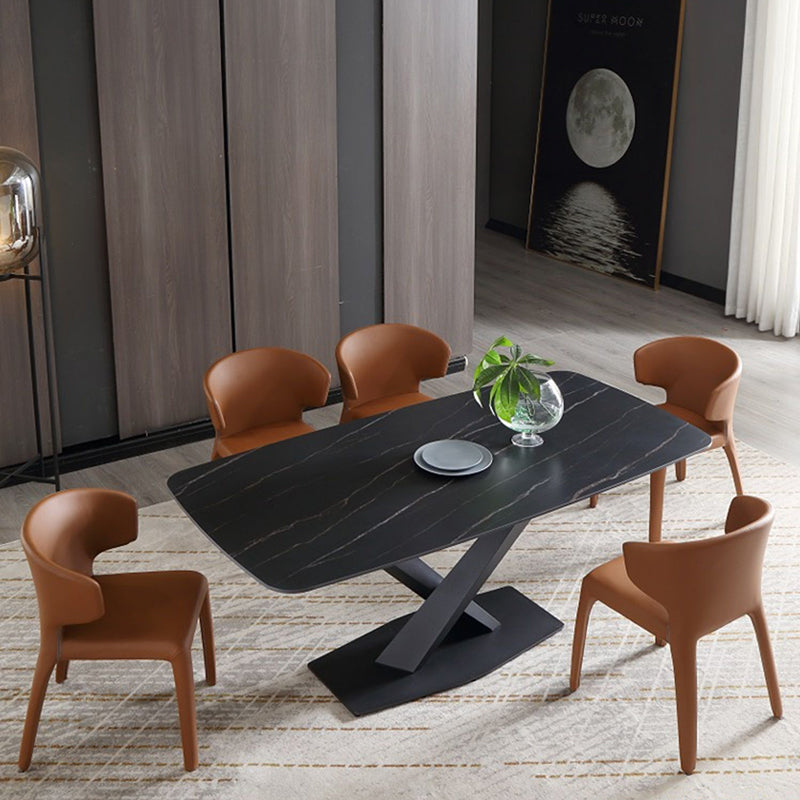 Contemporary Chair Dining Chairs with Metal Legs for Kitchen