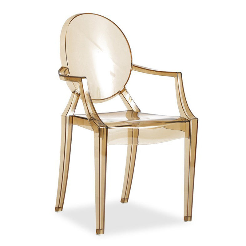 Scandinavian Plastic Dining Chairs Open Back Home Dining Side Chair