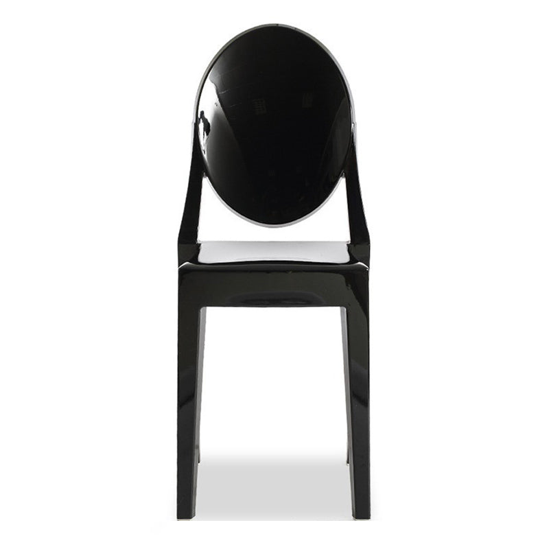 Scandinavian Plastic Dining Chairs Open Back Home Dining Side Chair