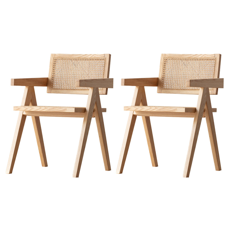 1/2/5 Pieces Rectangle Dining Set Modern Solid Wood Dining Table with Chairs